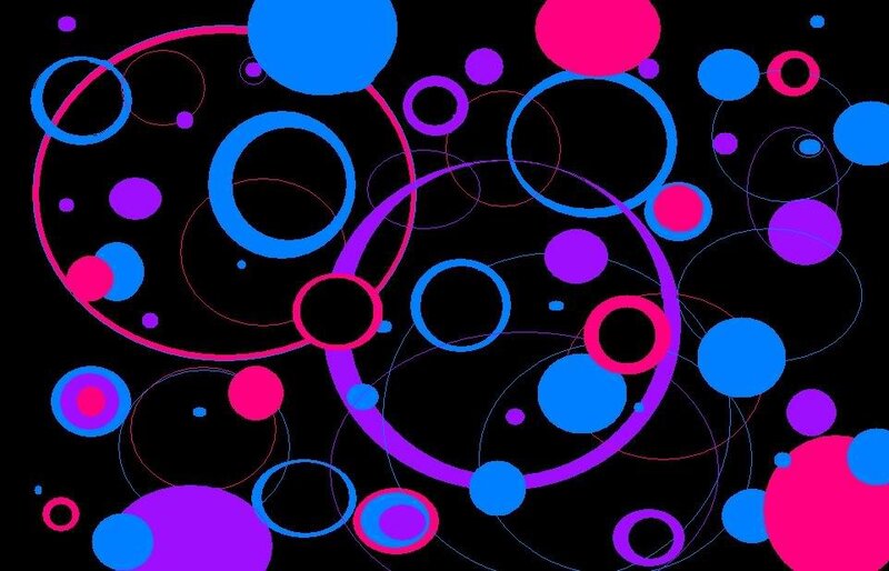 colorful circles abstract pattern