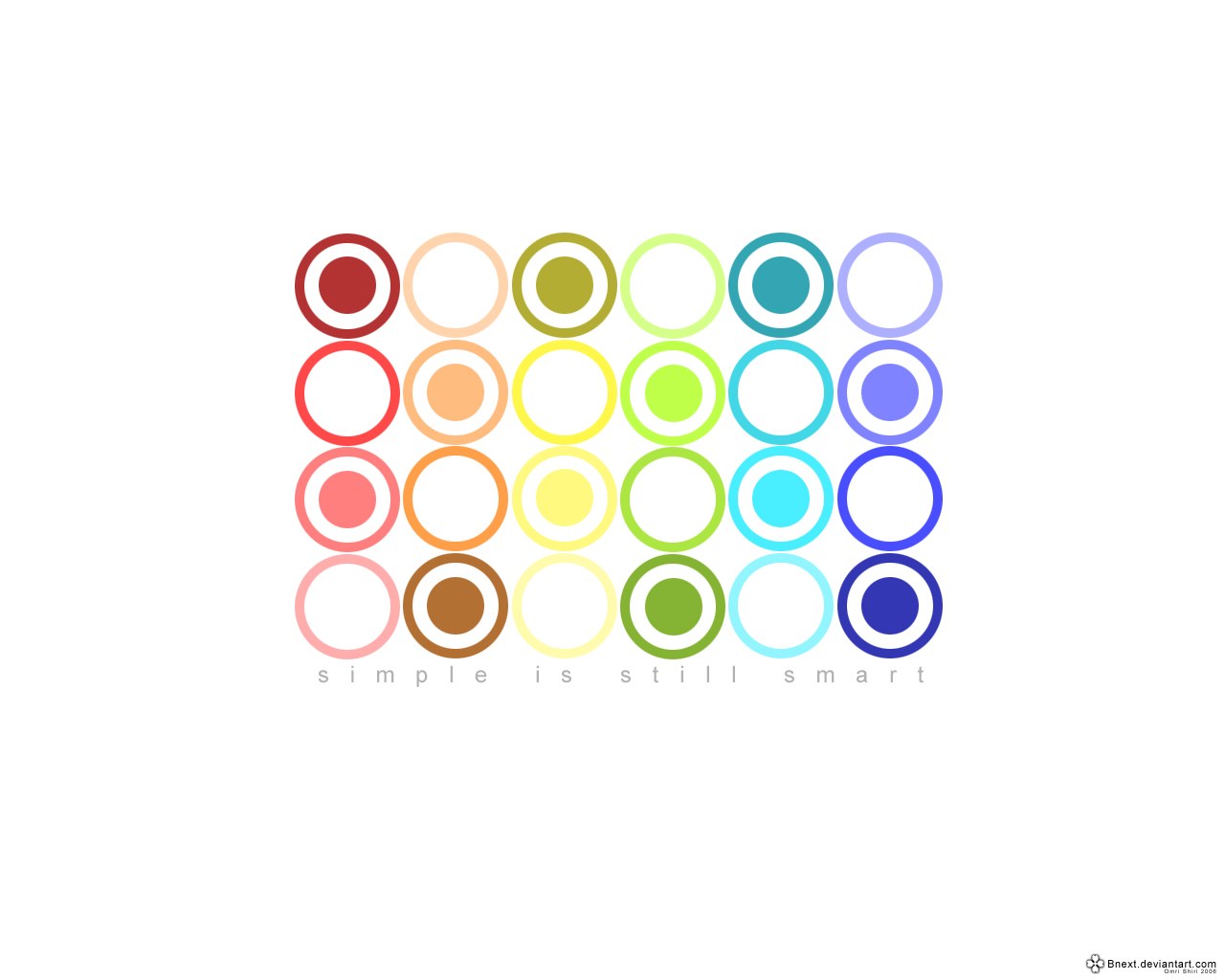 Colorful Circles Grid