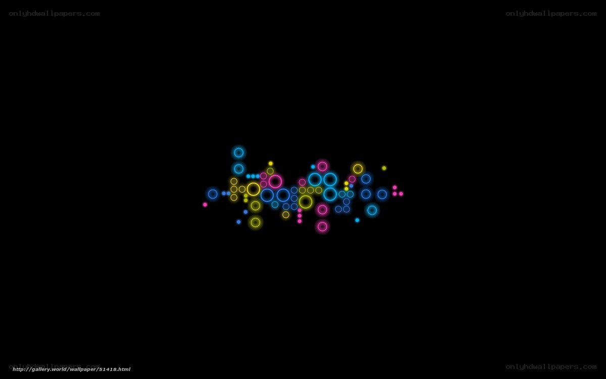 colorful circles on black