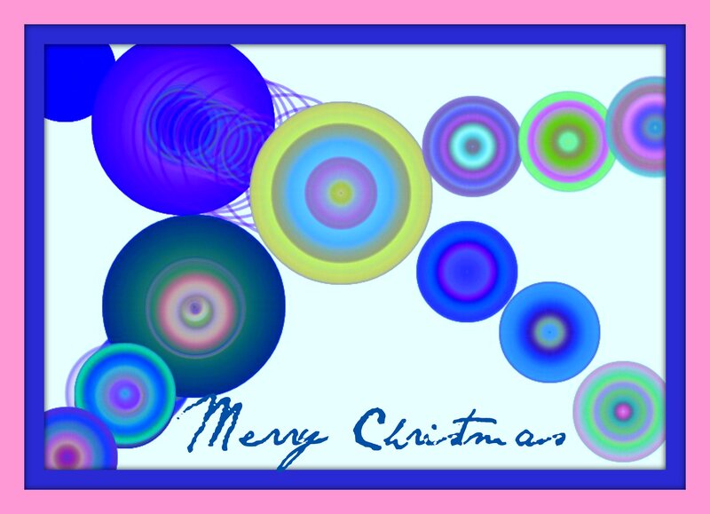 Colorful Circles on Card