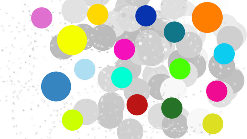 Colorful Circles on White