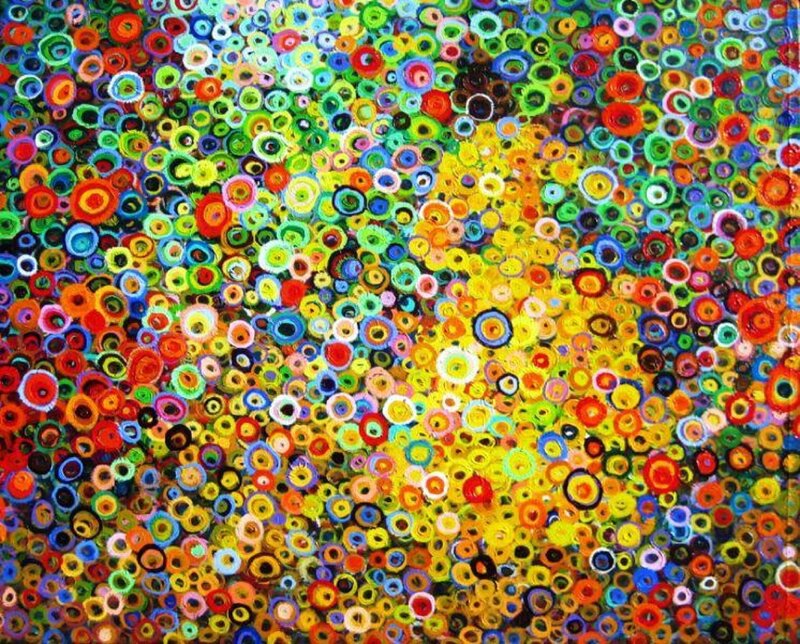 Colorful Circles Painting