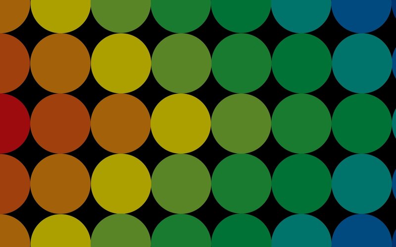 Colorful Circles Pattern — Green, Calm