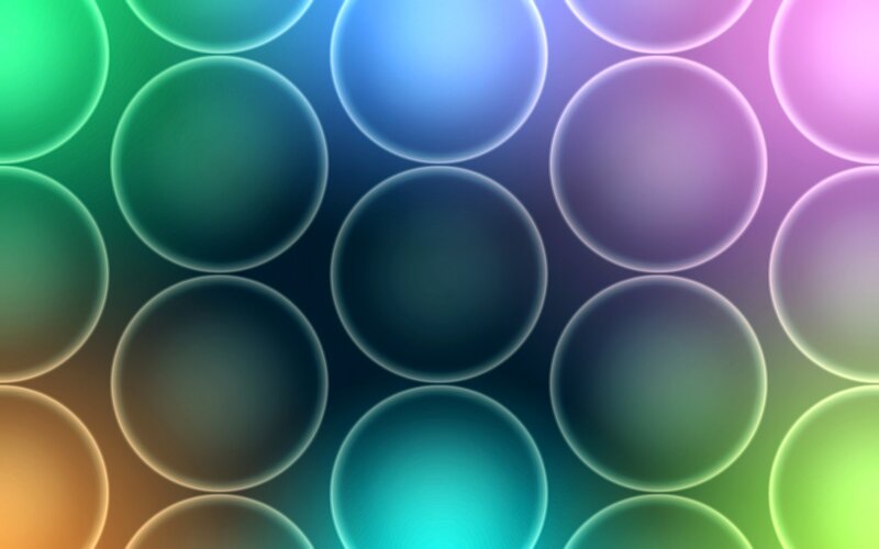 Colorful Circles Pattern — Green