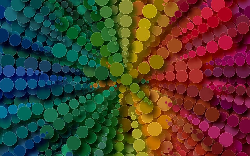 Colorful Circles Pattern — Green, Vibrant