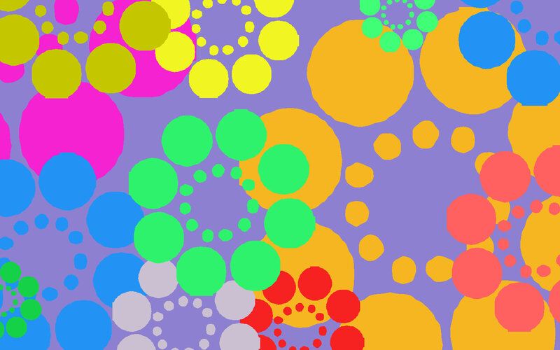 Colorful Circles Pattern — Purple