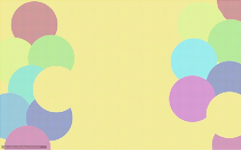 Colorful Circles Pattern — Yellow, Playful