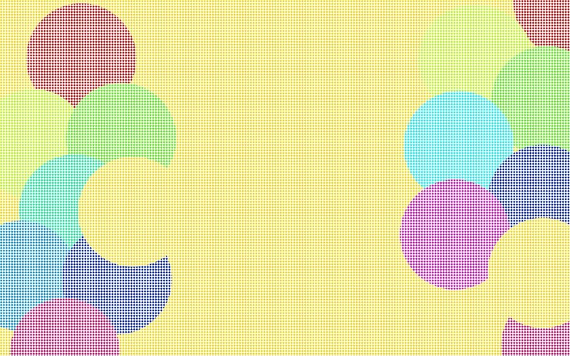 Colorful Circles Pattern — Yellow