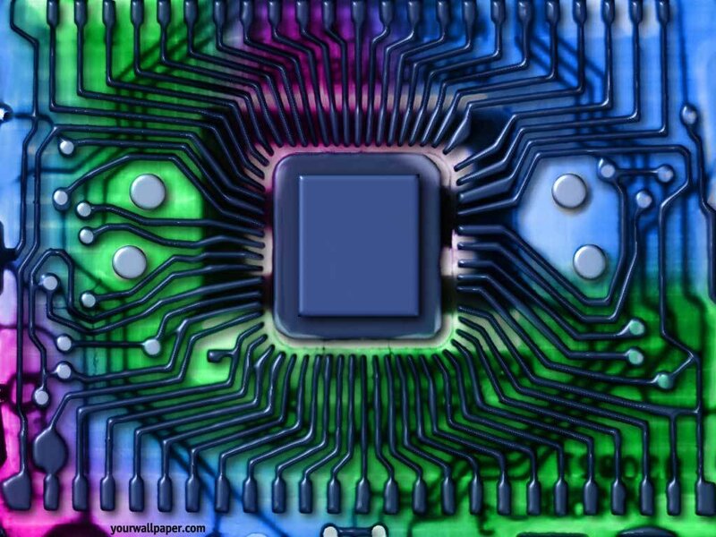 colorful circuit board design