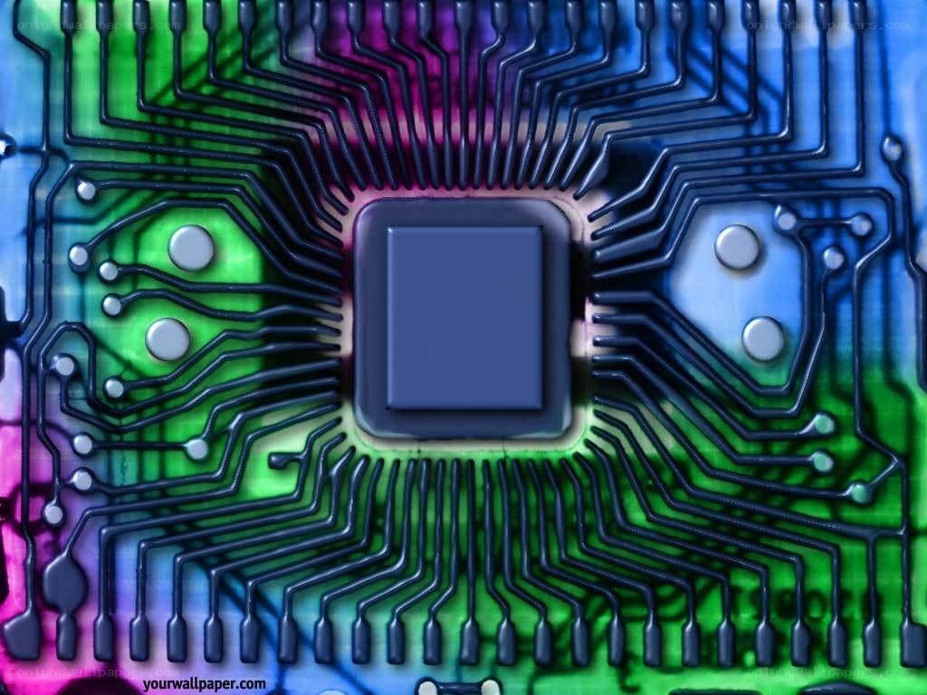 colorful circuit board design