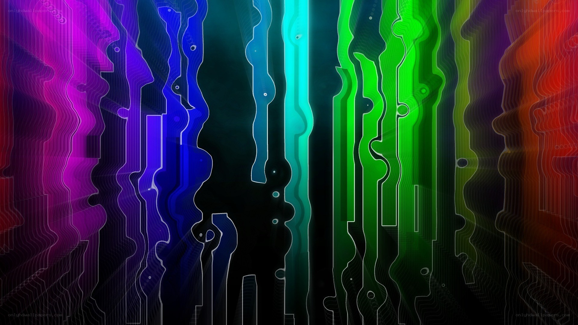 colorful circuit board design