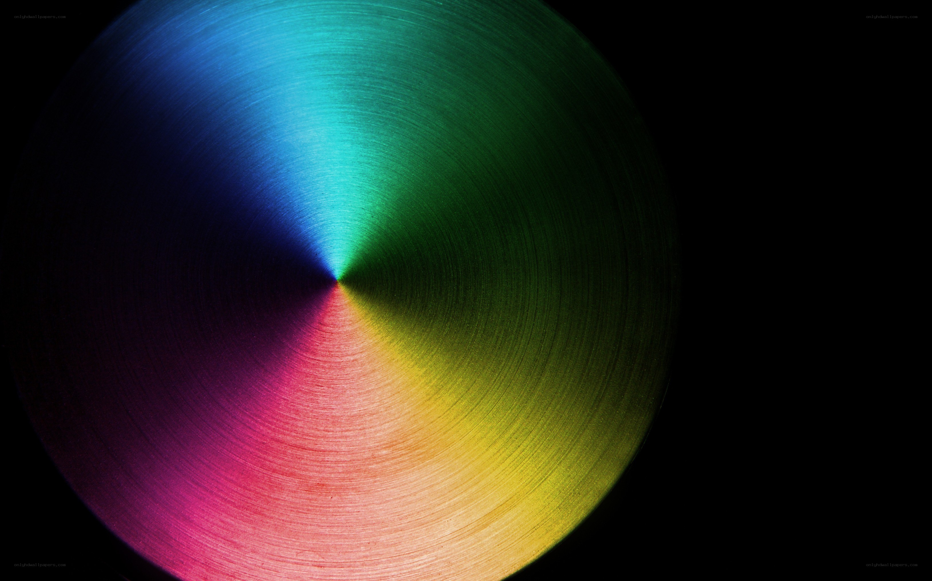 colorful circular light pattern