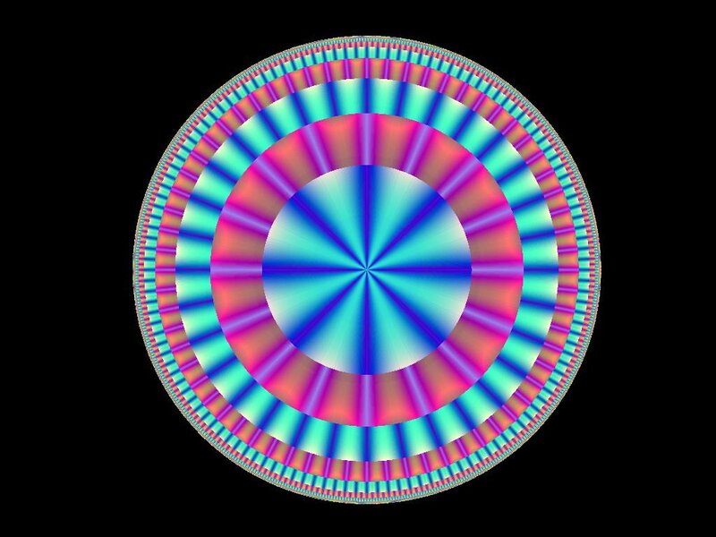 Colorful Circular Pattern — Blue