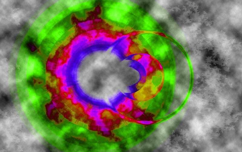 Colorful Circular Pattern — Green