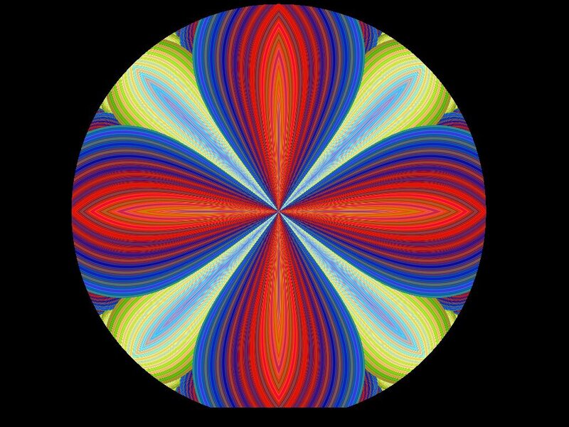 Colorful Circular Pattern — Red, Vibrant, Abstract, Circle