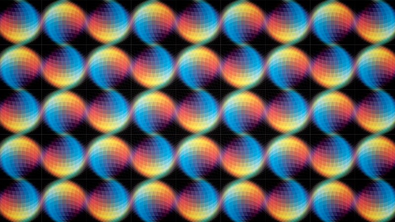 Colorful Circular Patterns — Blue, Hypnotic