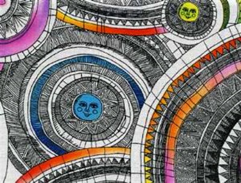Colorful Circular Patterns — Blue