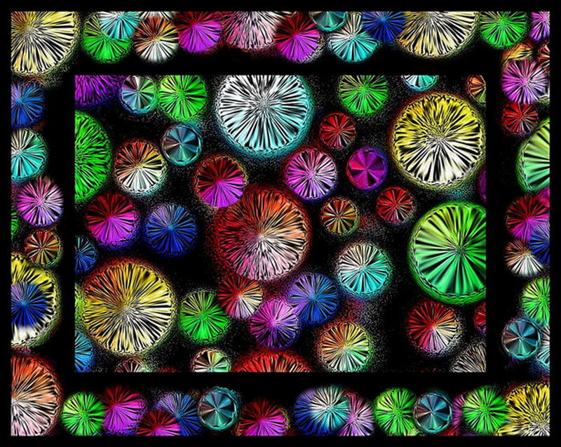 Colorful Circular Patterns — Green