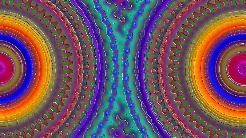 Colorful Circular Patterns — Purple