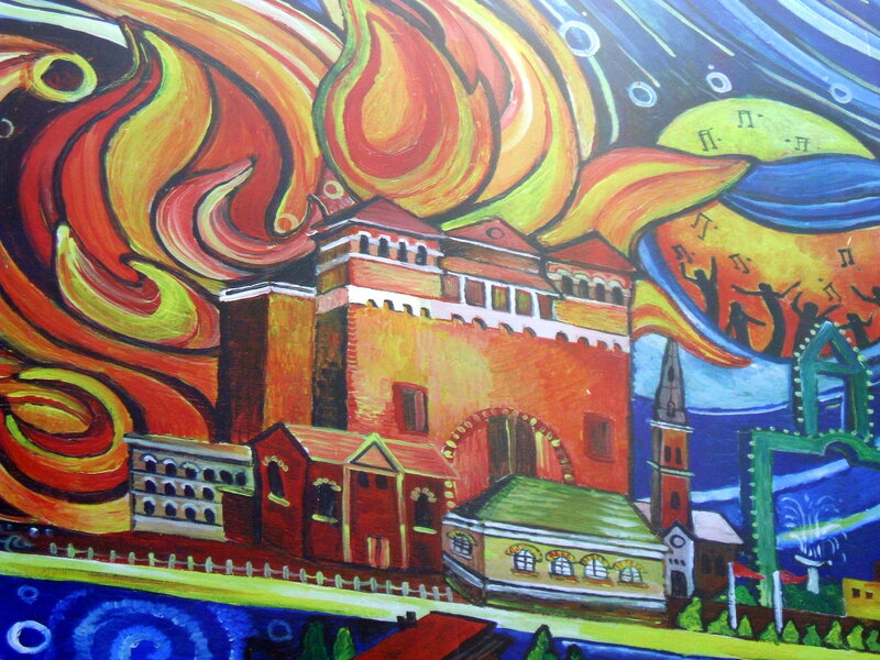 Colorful City Painting