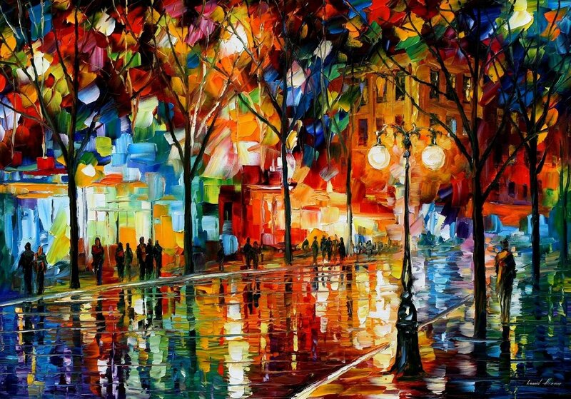 Colorful City Street