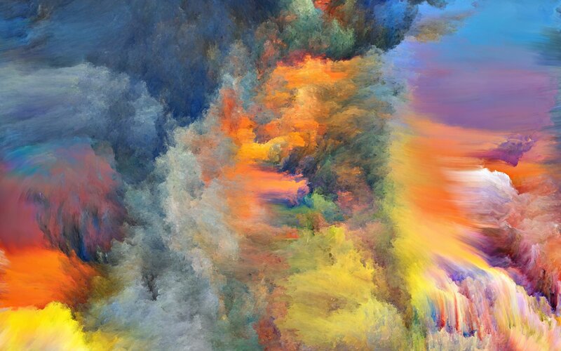 Colorful Cloud Formation — Orange, Dramatic