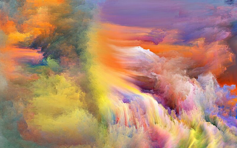 Colorful Cloud Formation — Orange