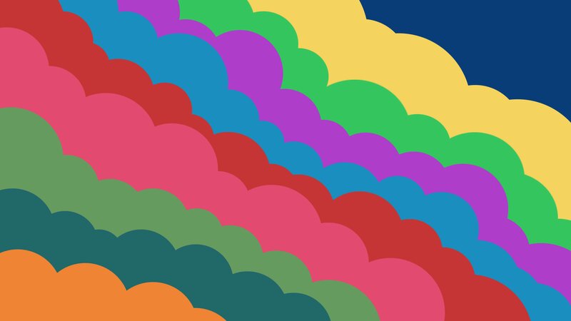 Colorful Cloud Shapes