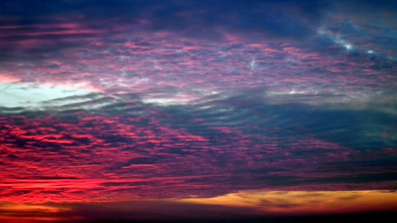 Colorful Clouds at Sunset — Red