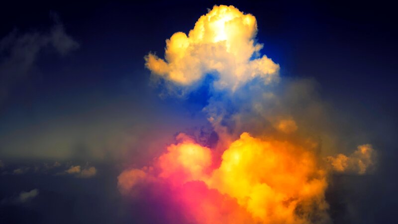Colorful Clouds in Sky