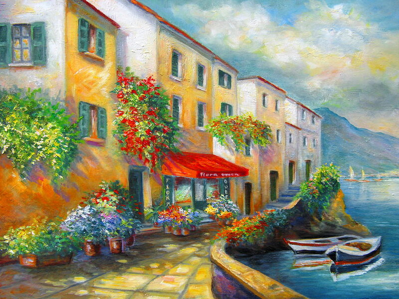 Colorful Coastal Buildings
