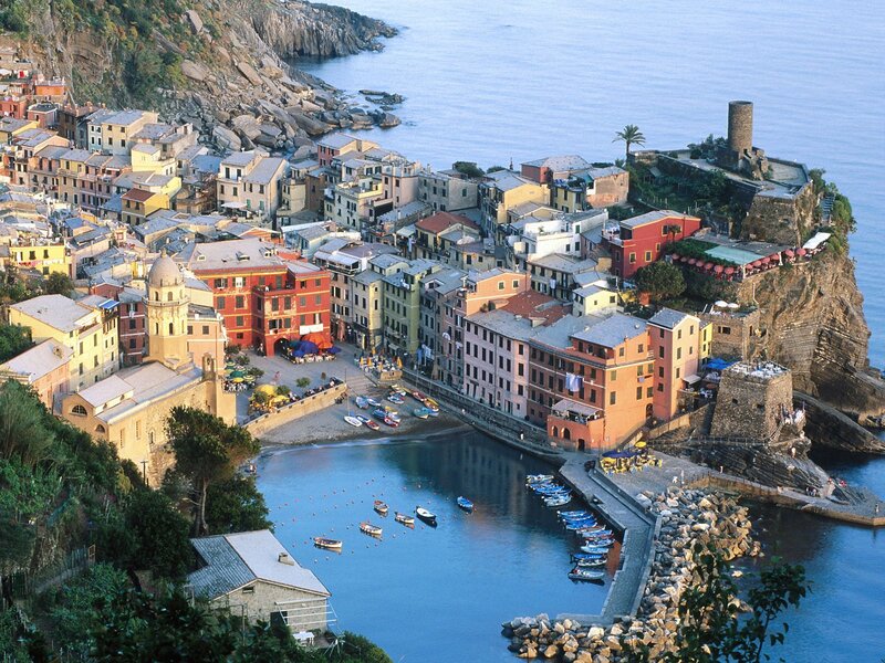 Colorful coastal village in Italy