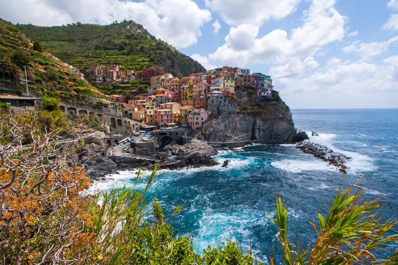 Colorful coastal village in Italy