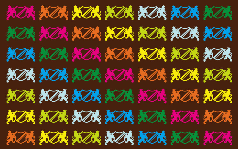 colorful coat of arms pattern