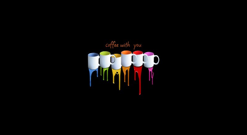 colorful coffee mugs