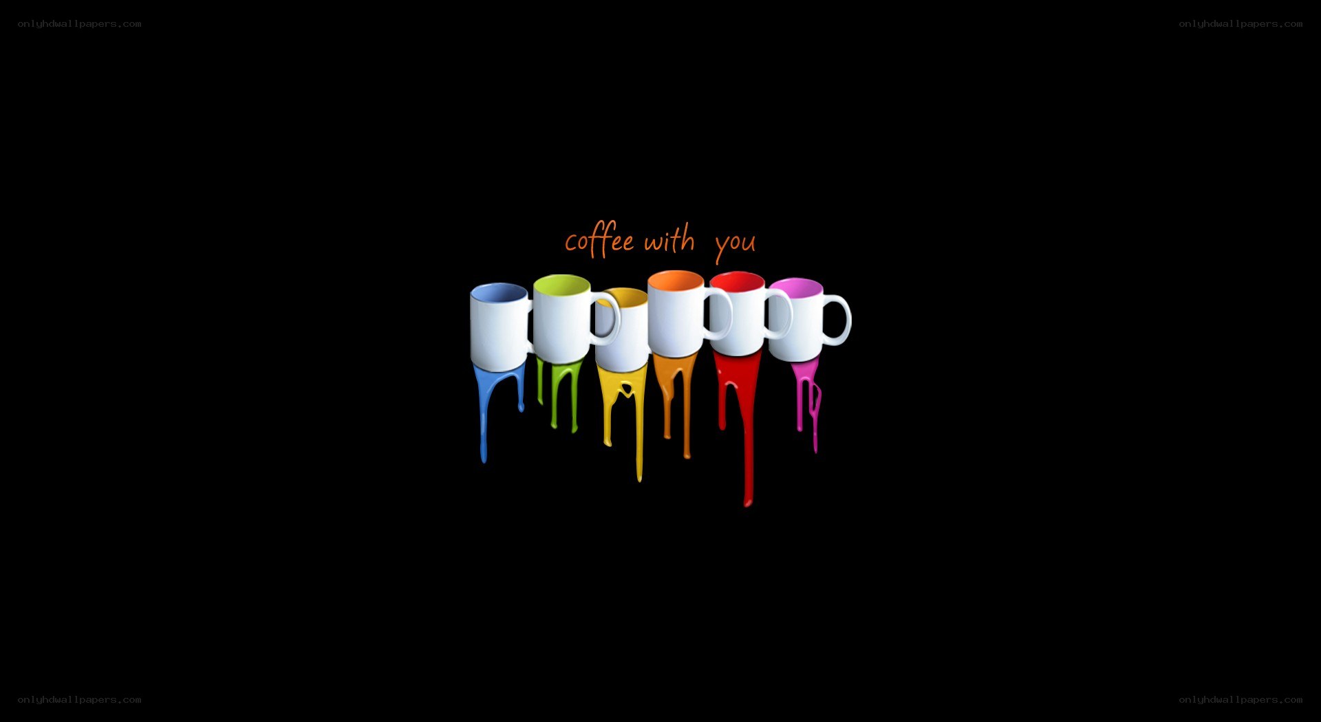 colorful coffee mugs