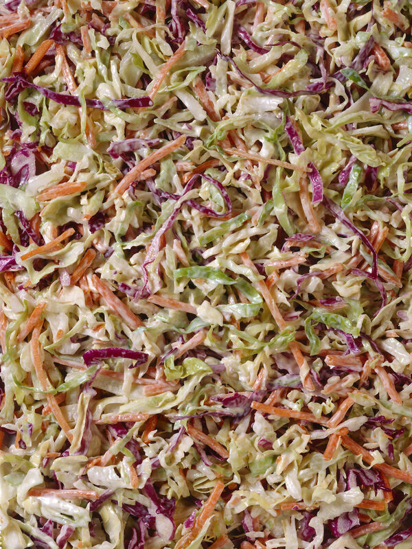 colorful coleslaw close-up