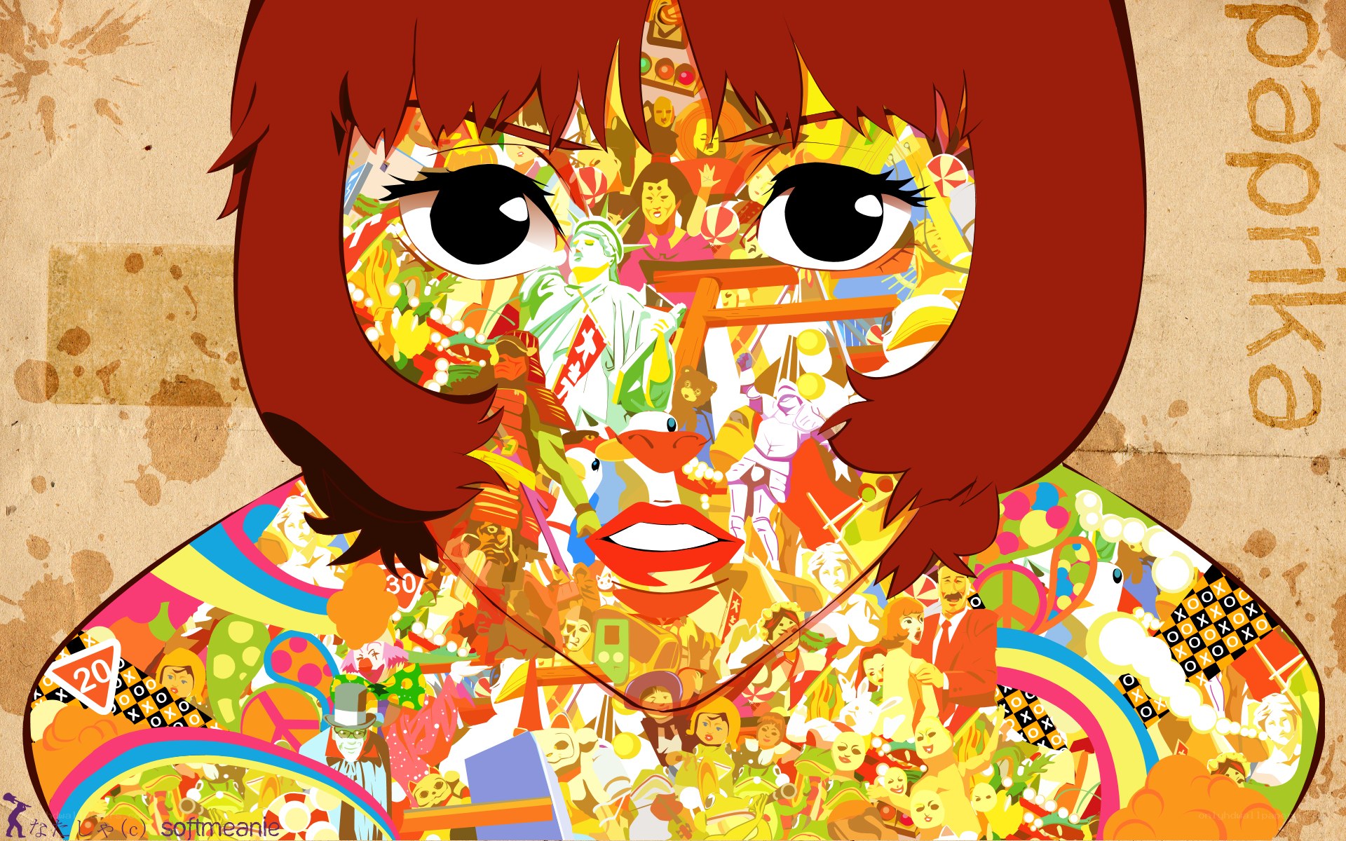 colorful collage art