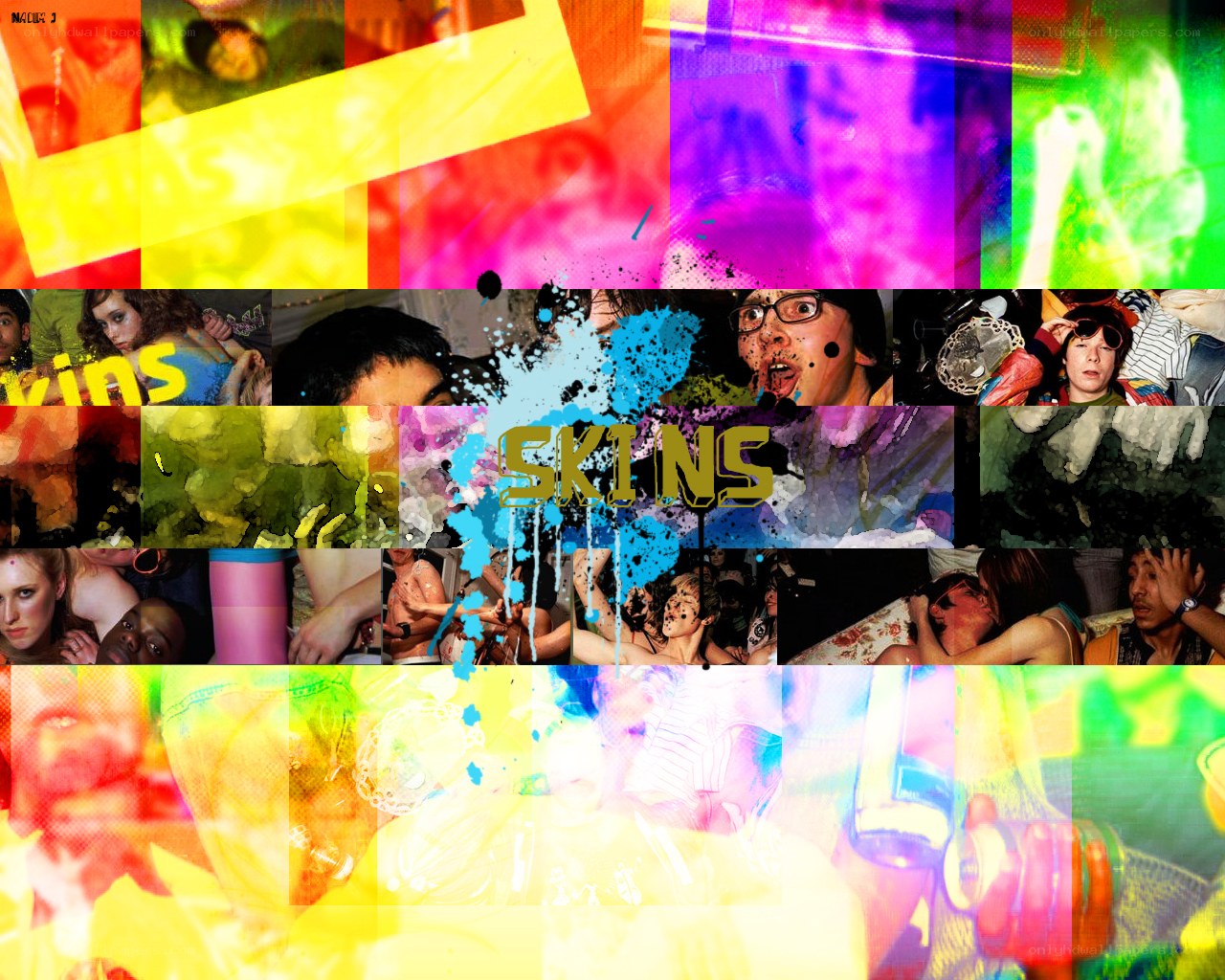 colorful collage with people