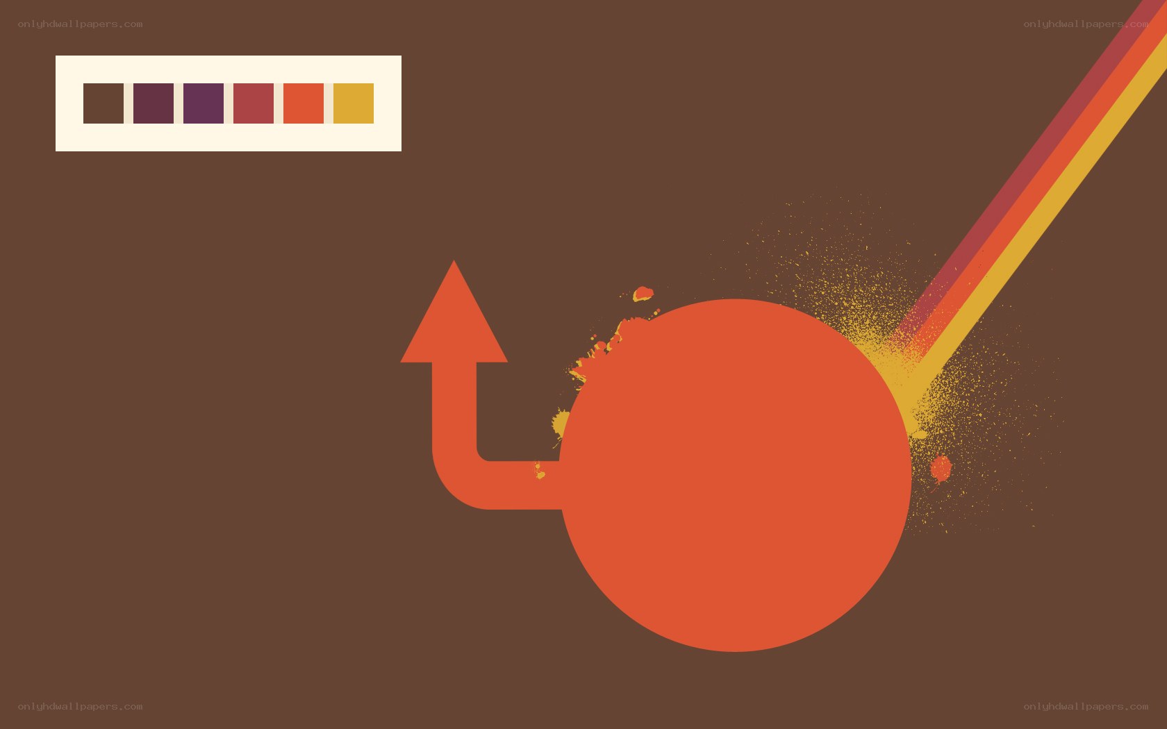 Colorful collision animation