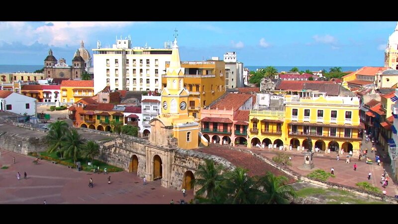 Colorful Colonial Buildings — Yellow, Bright