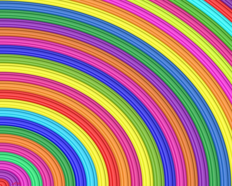 Colorful concentric arcs