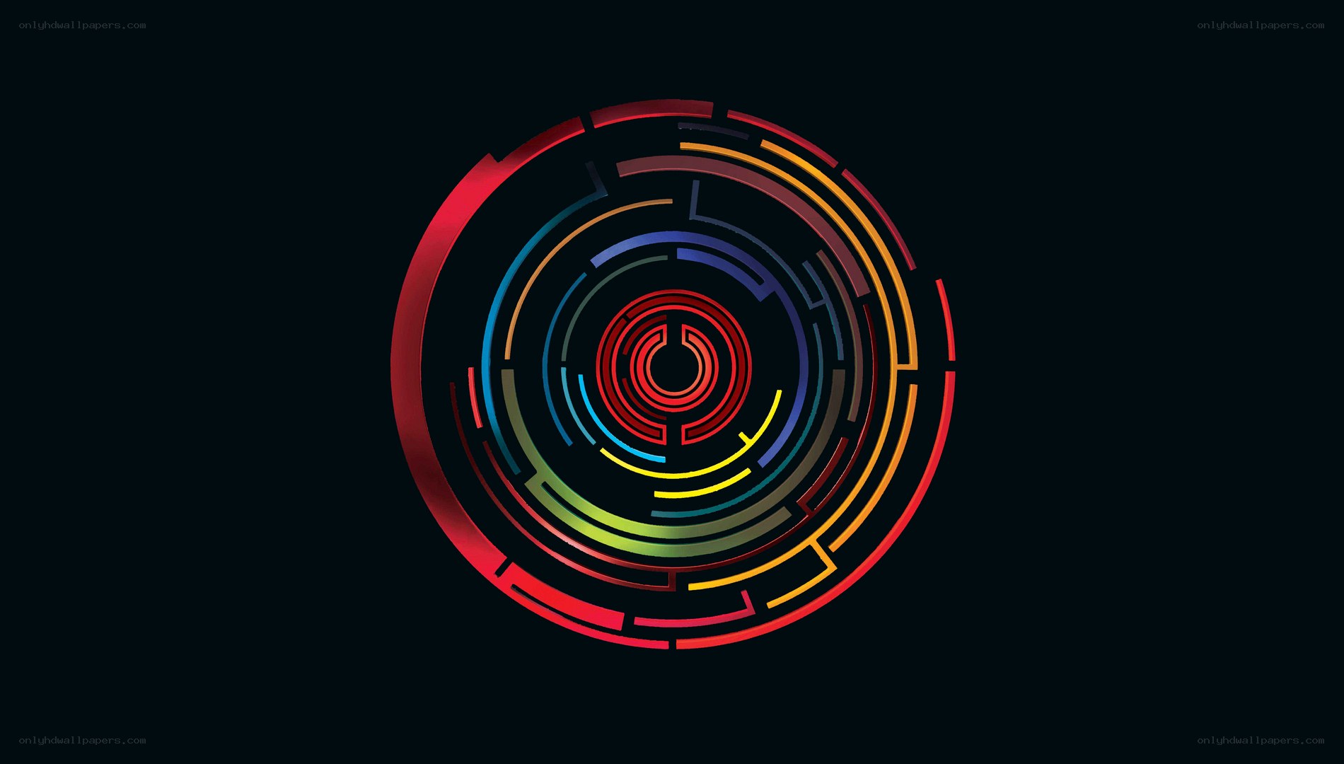 colorful concentric circle design