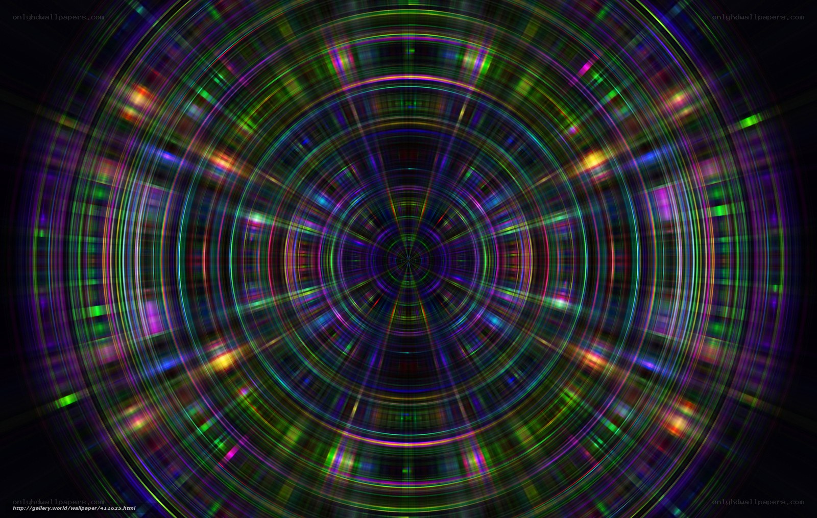 colorful concentric circle pattern