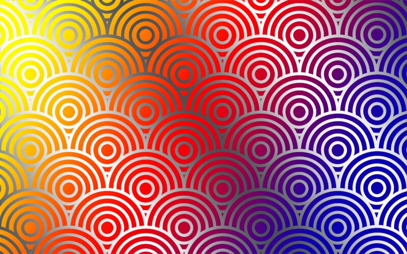 colorful concentric circle pattern
