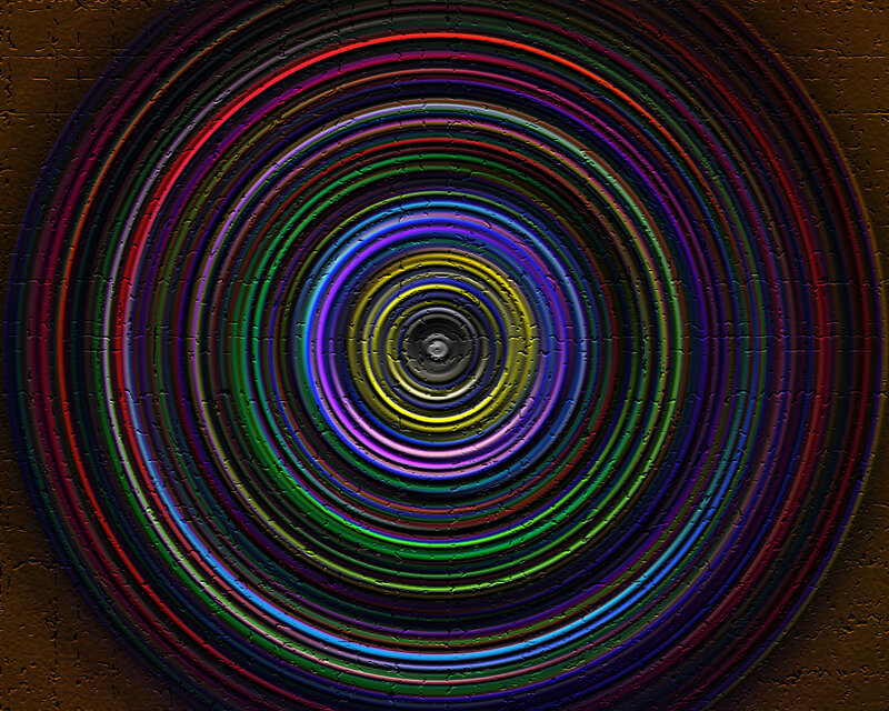 colorful concentric circles