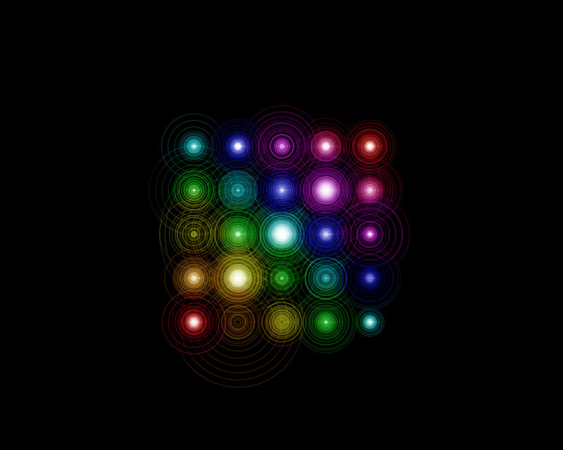 Colorful concentric circles