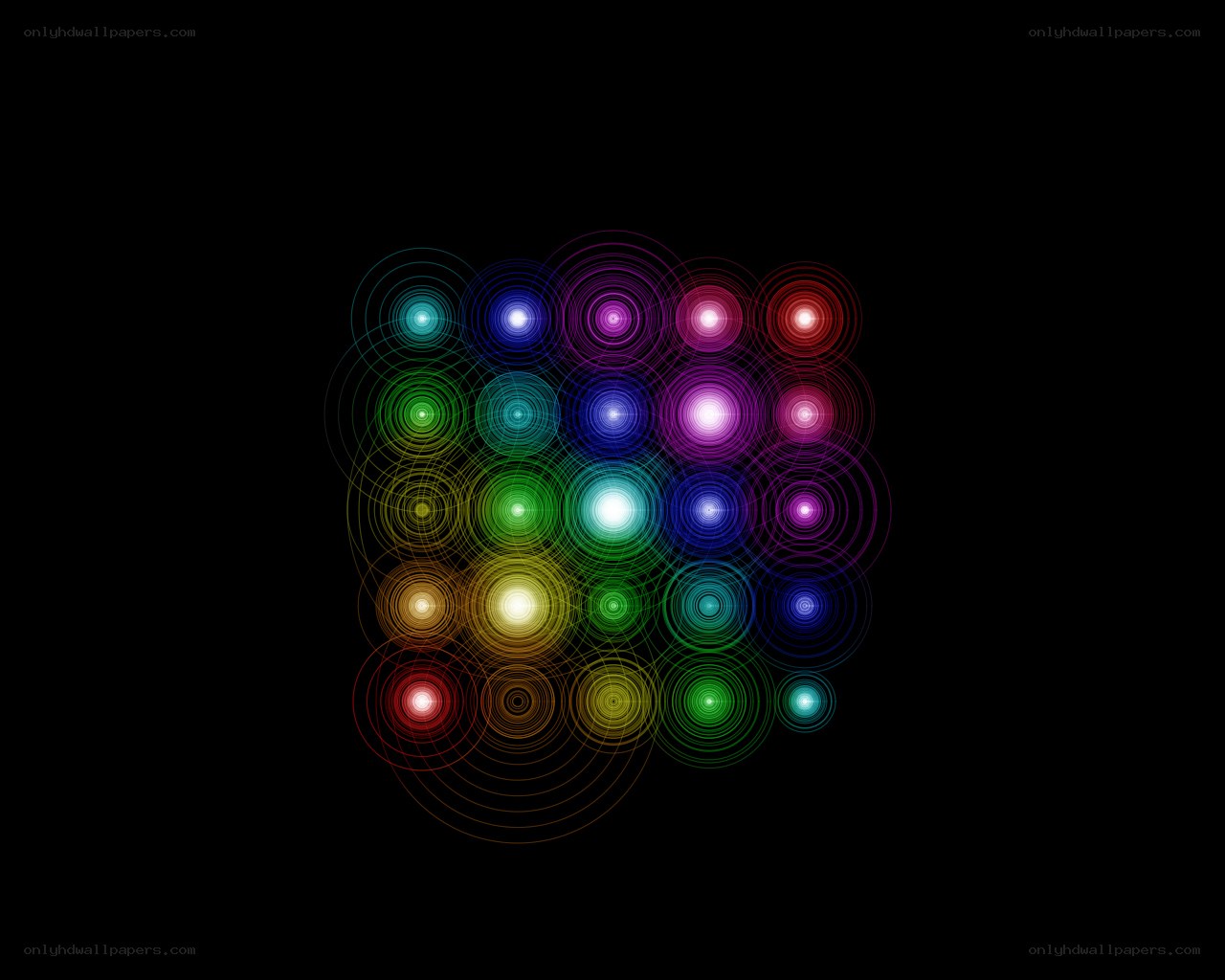 Colorful concentric circles