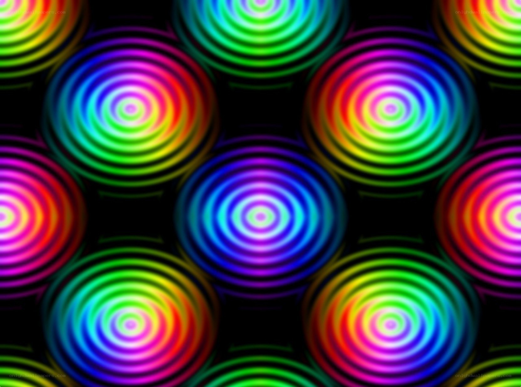 colorful concentric circles