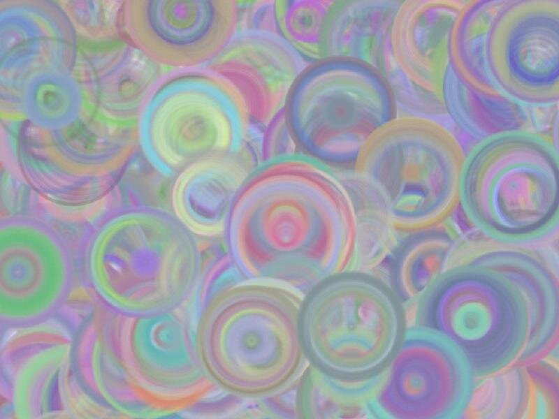 Colorful Concentric Circles — Pink